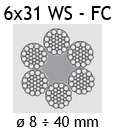 Lina stalowa 6×31 WS – FC
