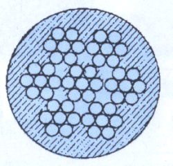Lina stalowaw otulinie PCV 6×7 – WSC (1×7)