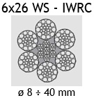 Lina stalowa 6×26 WS – IWRC