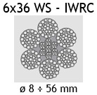 Lina stalowa 6×36 WS – IWRC