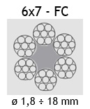 Lina stalowa 6×7 – FC