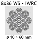 Lina stalowa dźwigowa 8×36 WS – IWRC